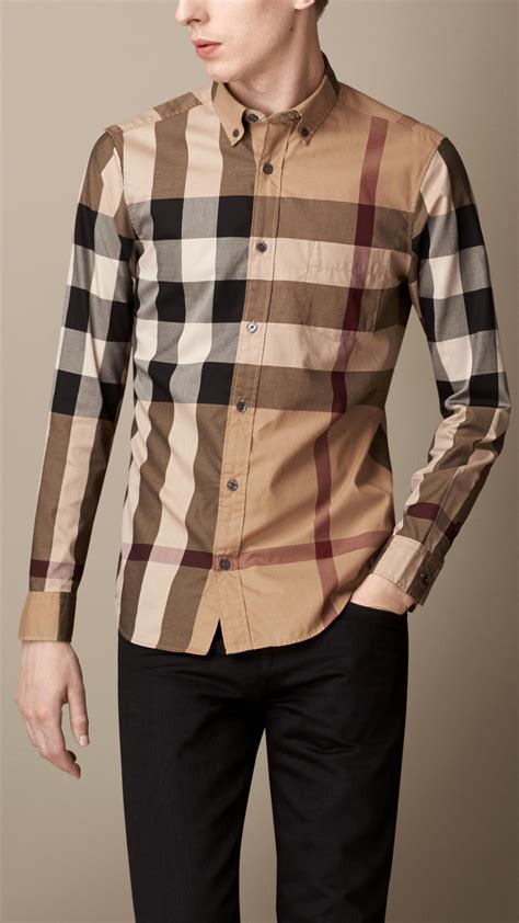 mens burberry shirts|burberry men's shirt on sale.